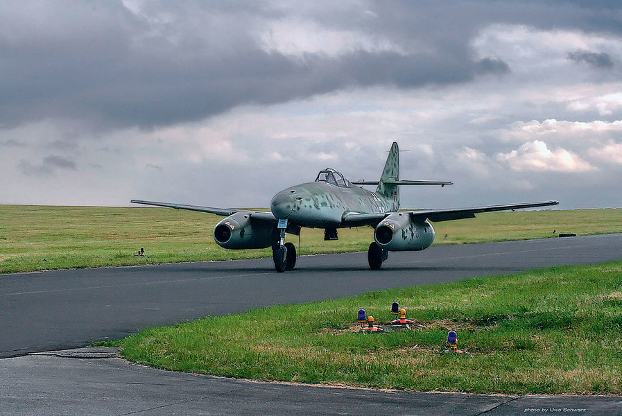 The first jet fighter is a wilful but very fast Me 262.