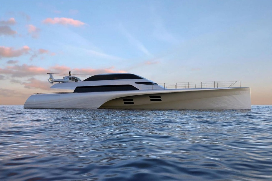 This trimaran is just a concept for now, but very soon an ambitious plan will be realized.