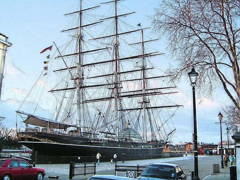 Clipper in a perpetual parking lot in Greenwich.