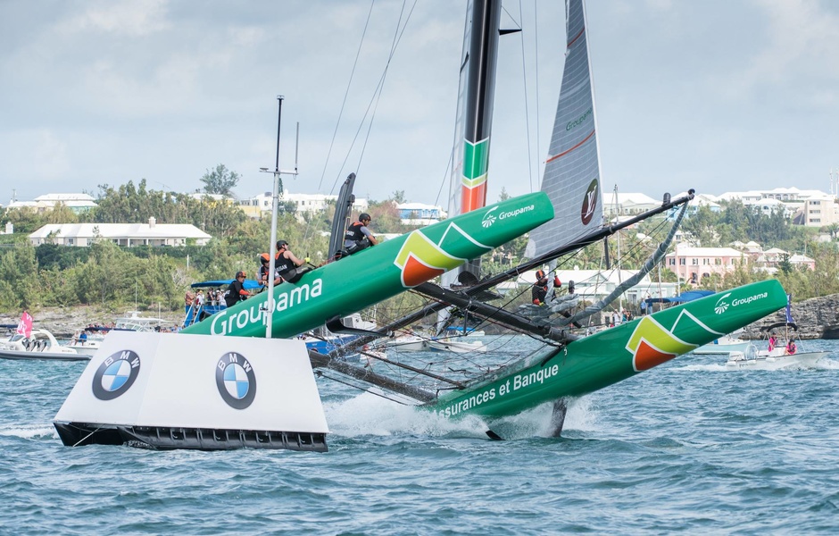 Groupama во время Кубка Луи Виттона на Бермудах