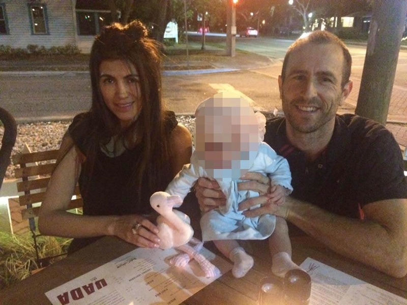Isabella Hellman, her husband Lewis Bennett and their daughter Emily.