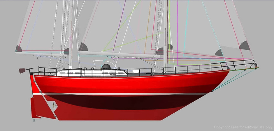 Общий вид и основные характеристики яхты Joshua Golden Globe One Design (GGOD)