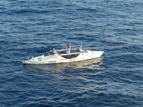 Fyodor Konyukhov and Boat «Turgoyak» - photos off the coast of Australia