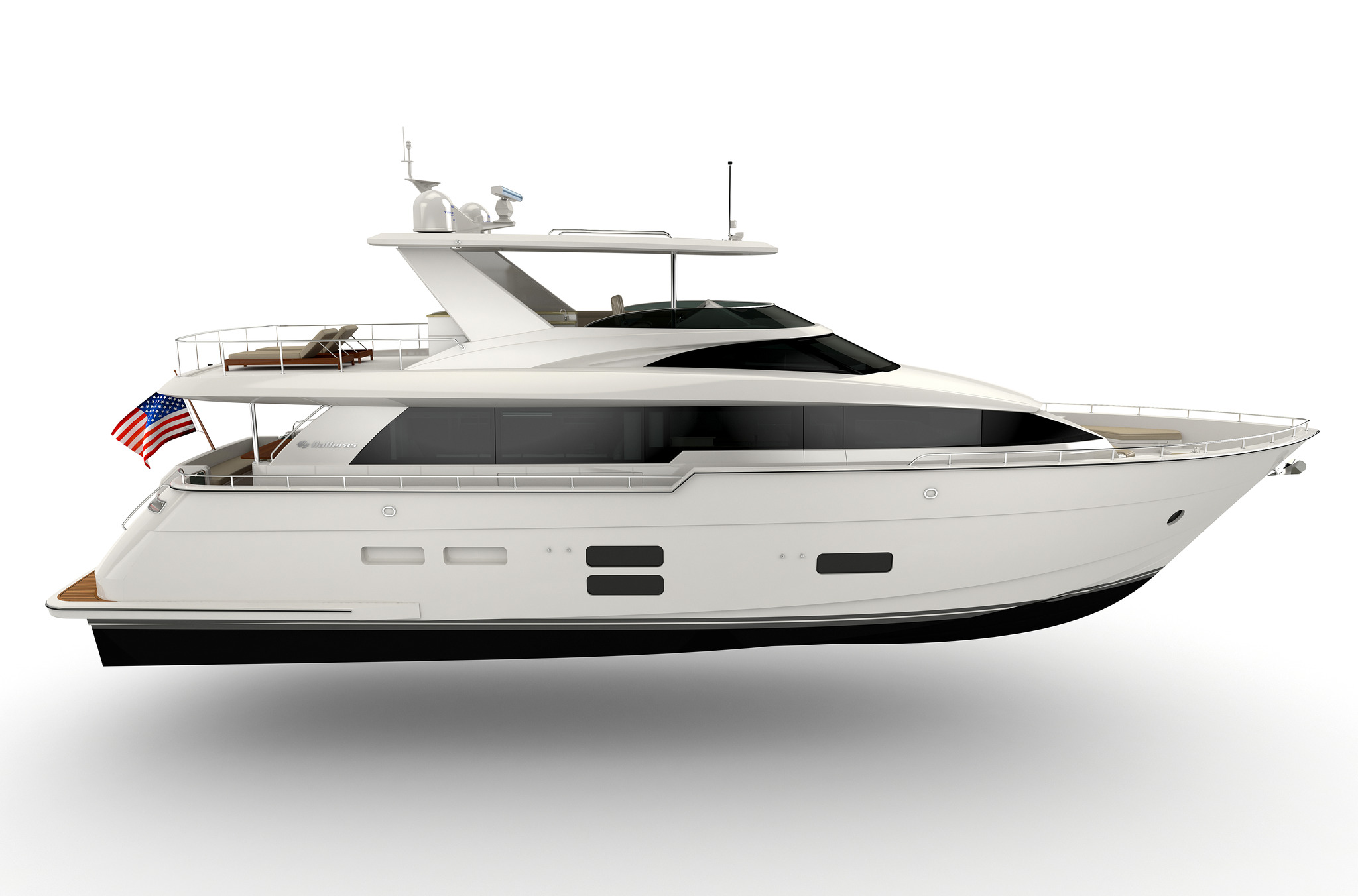 Sport-fishing motor yacht - GT 70 - Hatteras Yachts - flybridge