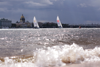 St. Petersburg State University and Moscow State University against Oxford and Cambridge: the Sailing Battle on the Neva.