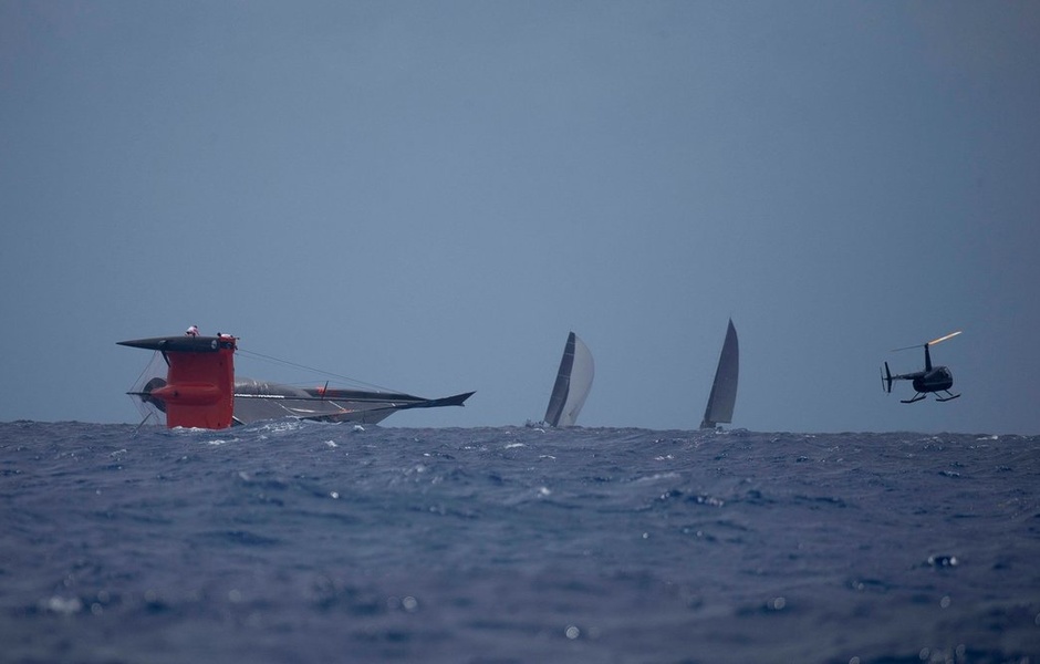 Крушение Gunboat G4 на регате Les Voiles de St. Barth