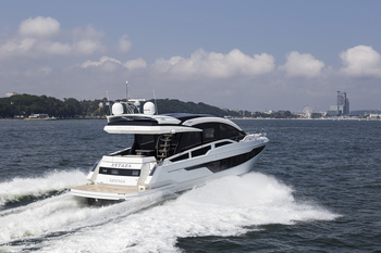 Transform this: Galeon 650 Skydeck Overview 