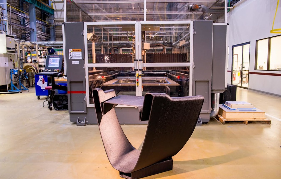 Часть лодки, отпечатанная на 3d-принтере