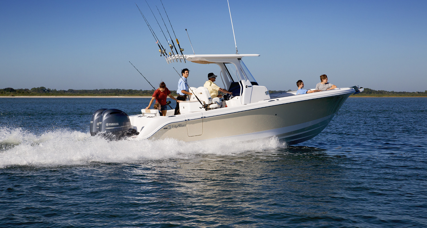 EdgeWater 262CC Family Fishing Boat  Center console fishing boats, Center  console boats, Boat