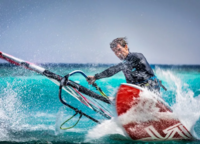 Image author Ivan Bugaev: «Windsurfing is a super dynamic sport. The combination of water and wind movements combined with the skills of an athlete create absolutely unique lines»in the frame.