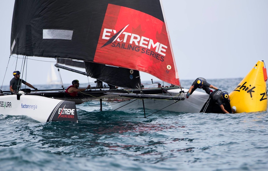 На этапе в Барселоне к флоту Extreme Sailing Series присоединилась испанская FNOB Impulse