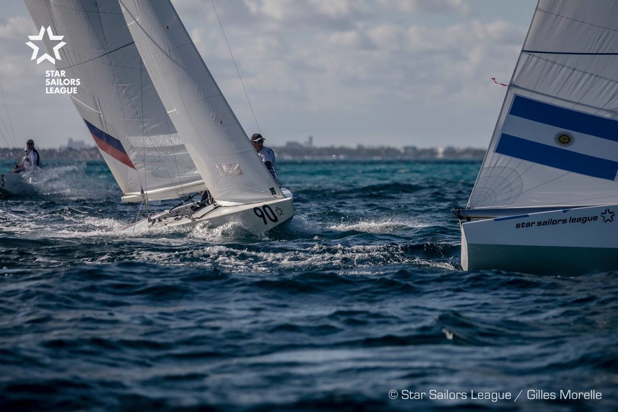 Georgy Shayduko's crew during training in Nassau