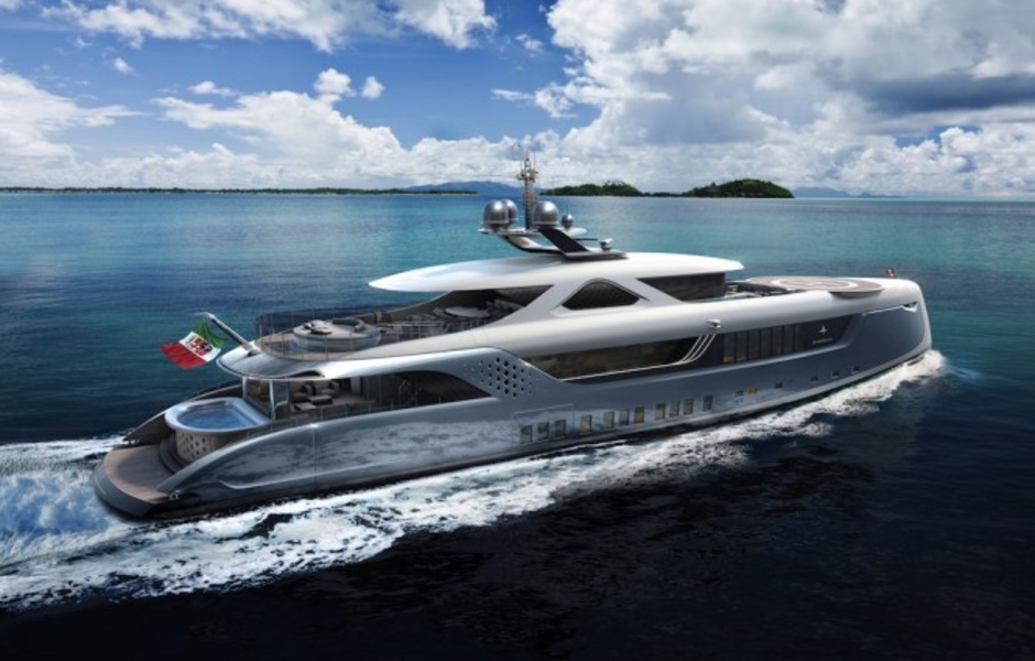 Admiral Tecnomar E Motion 52 m. Дизайн экстерьера Dobroserdov Design