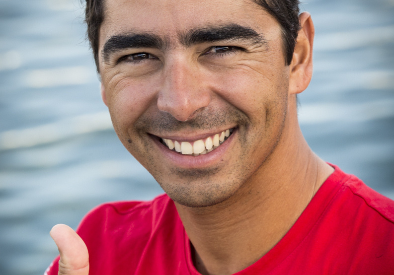 Andre «Bochecha» Fonseca, captain of the watch. The only Brazilian at the regatta with two VORs behind him. 