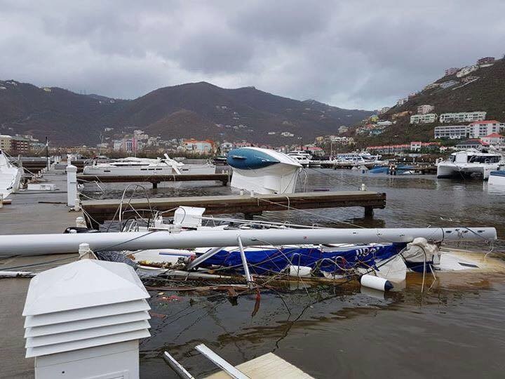 The devastation caused by Hurricane Irma. British Virgin Islands