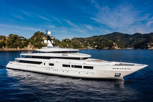 The photo session of the yacht was held near Portofino.