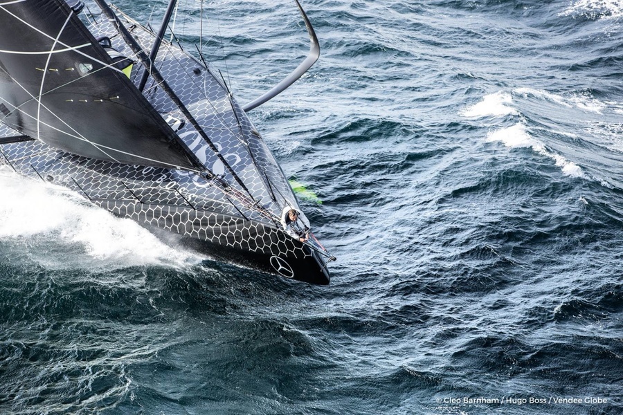 IMOCA 60 Hugo Boss during the Vendee Globe