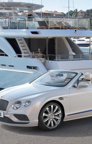 A Bentley with a teak trunk