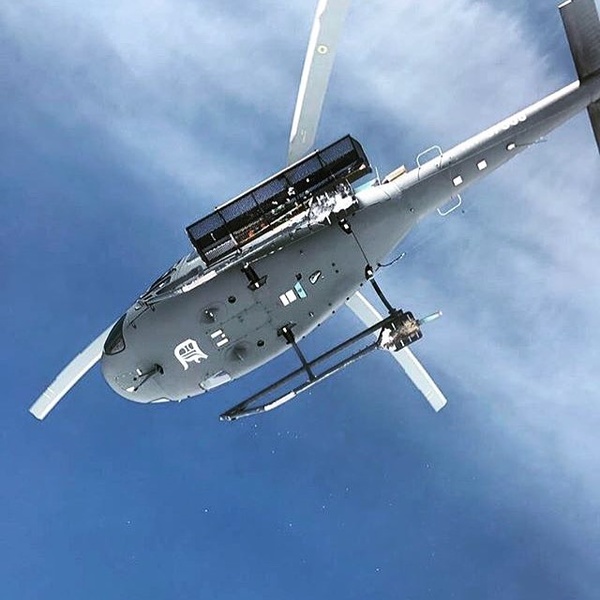 Airbus B3 helicopter for La Datcha yacht. Photo: instagram.com/myladatcha