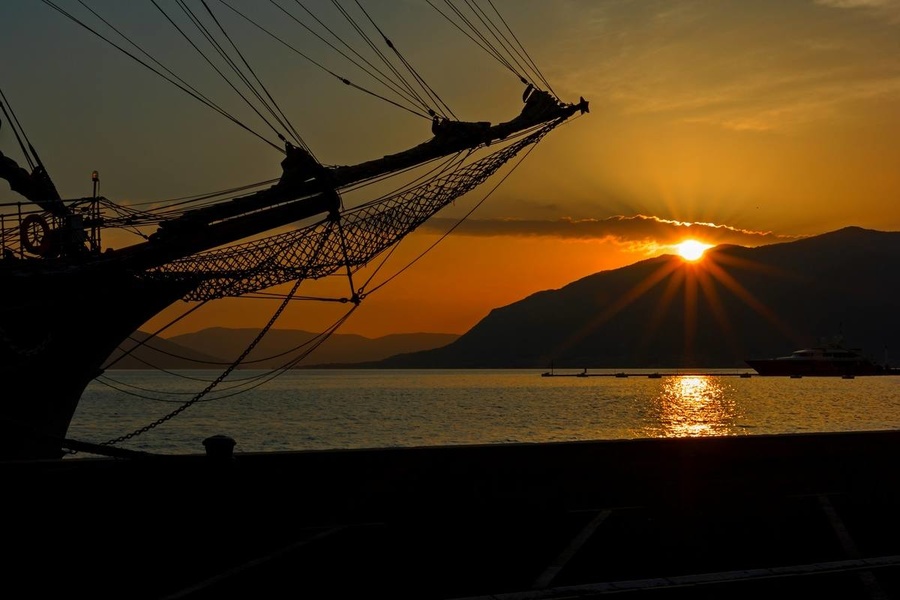 Fantastic sunset in Croatia. Oleg Patrin competes for the award in the "Landscape of the season" category.