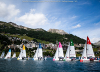 Competitions do not reach the title of the highest mountain regatta in Eurasia. Lake St Moritz is located just 48 metres below the Chechen Kezenoi Am, at 1,822 metres above sea level.