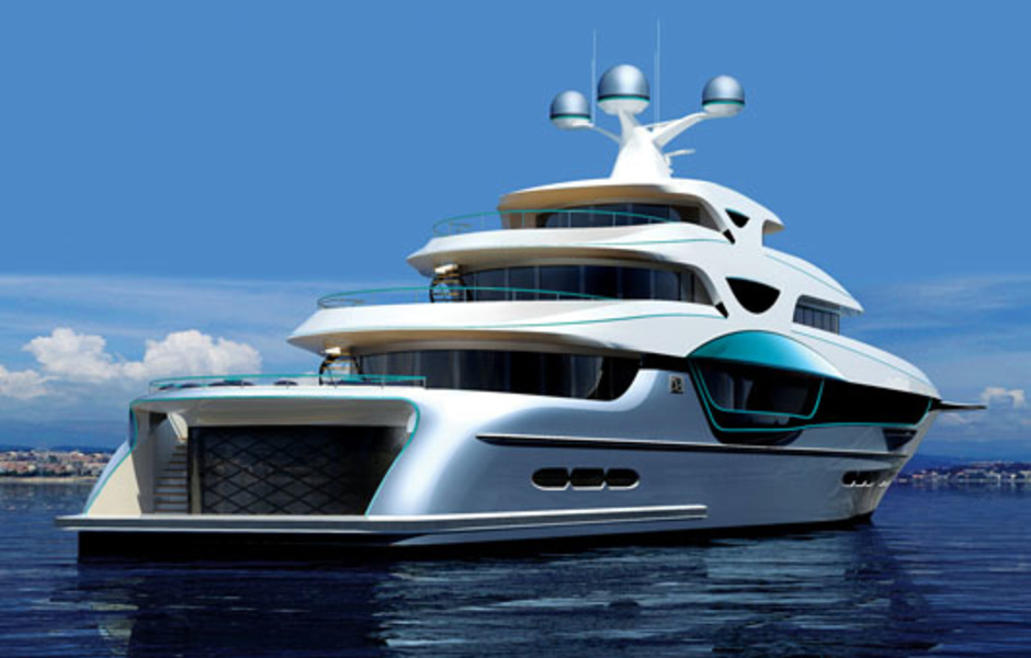 Проект яхты 55 Hybrid с комбинированными пропульсивными установками.
