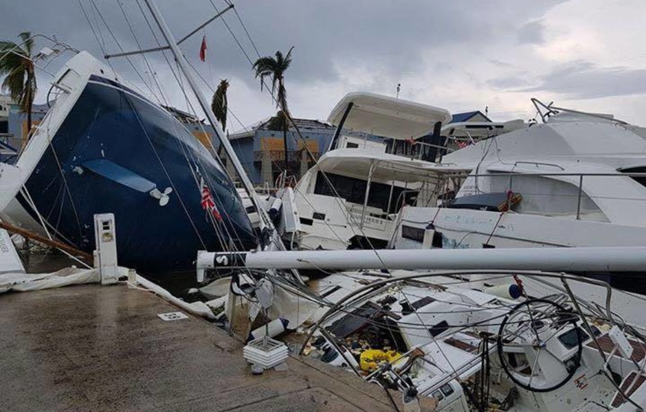 The devastation caused by Hurricane Irma. British Virgin Islands