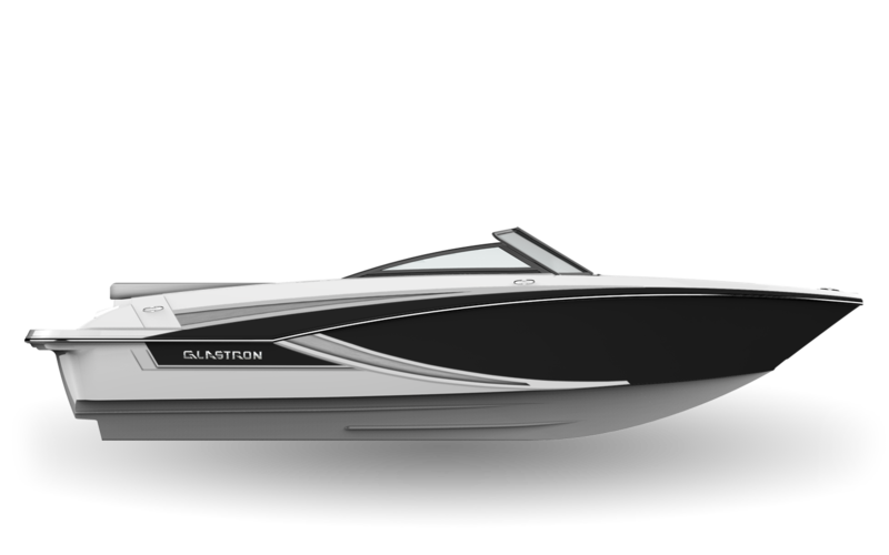 Glastron Boat Decal / Sticker 0573037, GT 205 Black 5 3/4 Inch (Pair)