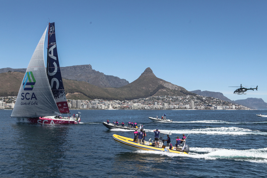 Team SCA финиширует в Кейптауне