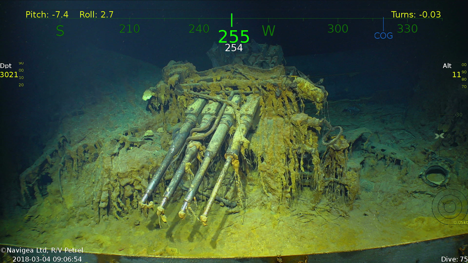 USS Lexington detection. Paulallen.com