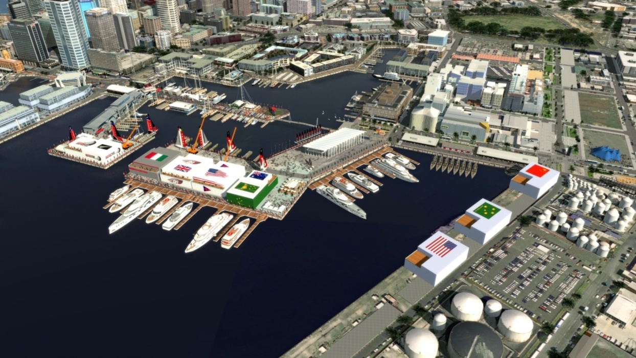  «America's Cup» in Auckland: visualization