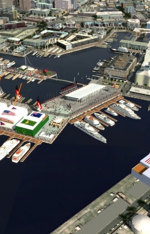 &laquo;America's Cup&raquo; in Auckland: visualization
