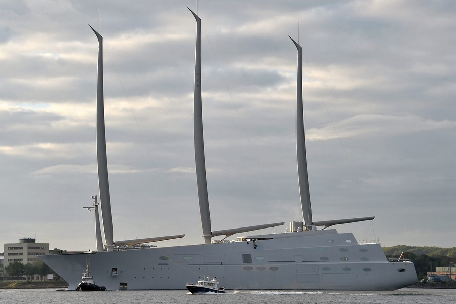 Sailing superyacht "A" of Andrey Melnichenko