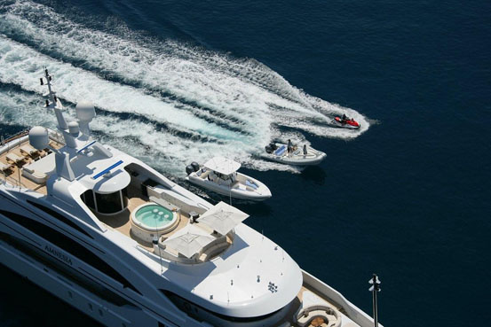 "Court Fleet" of the Amnesia yacht. 