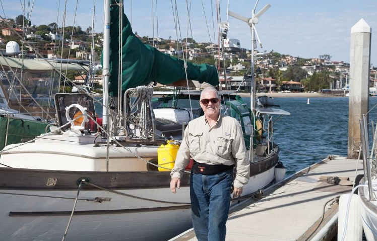 Richard Carr in San Diego, before leaving for Mexico and the South Pacific.