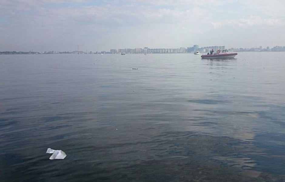 Место крушения вертолета
