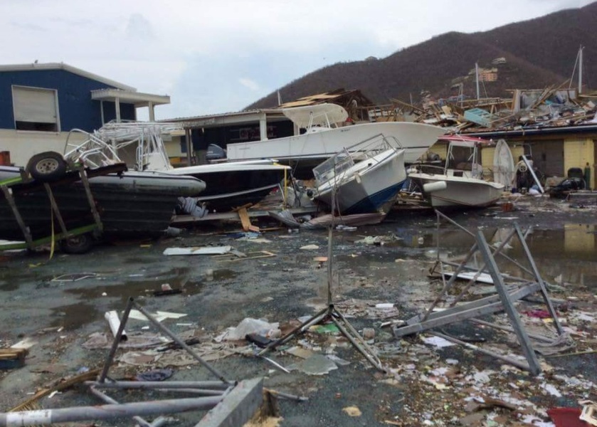 Storage on shore, however, is not a panacea. That's what Tortoga looks like after Irma.