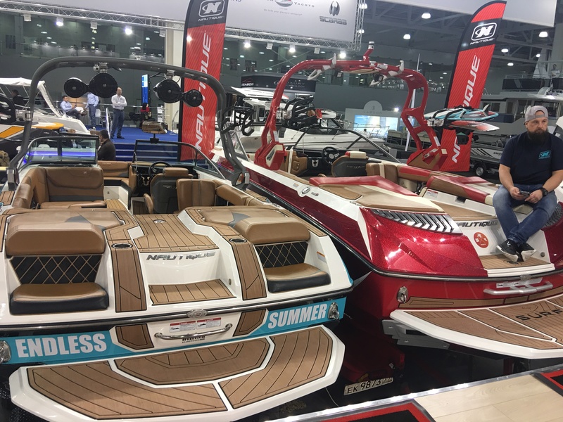Here they are, hotcakes Ultraboats, at the Moscow Boat Show 2018.