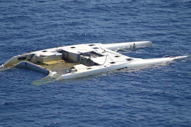 The collapse of the Gunboat 55 Rainmaker at Cape Hatteras.