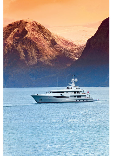 Bel Abri feels as confident in the Norwegian fjords as it does in the Mediterranean.
