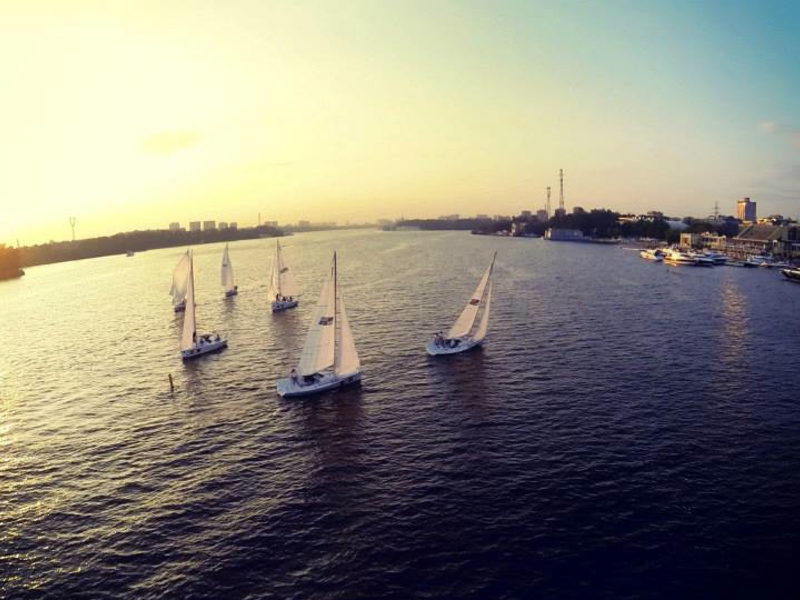 Wednesday Night Race in Moscow's Royal Yacht Club. Photo: M.Groshev