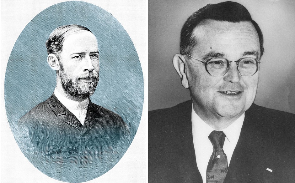 Генрих Герц (слева) и Рассел Слейтер (справа)