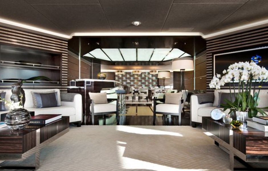 Heesen Galactica Star, интерьер Bannenberg&Rowell